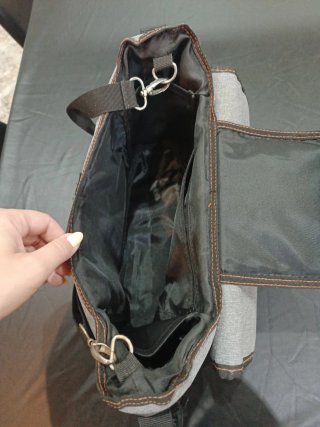 Bolso para carrito con cambiador de bebé gris