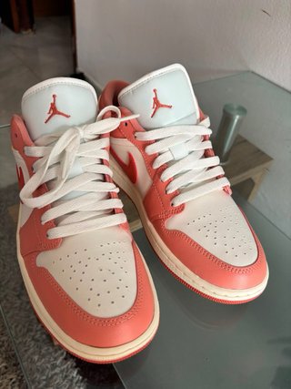 Tenis Nike Air Jordan 1 Low Rosa Blanco