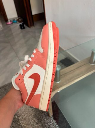 Tenis Nike Air Jordan 1 Low Rosa Blanco