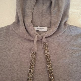 Jersey Tintoretto con  Capucha Gris Talla L