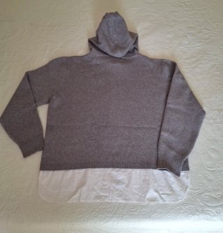 Jersey Tintoretto con  Capucha Gris Talla L