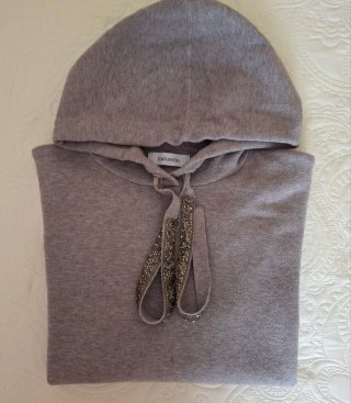 Jersey Tintoretto con  Capucha Gris Talla L