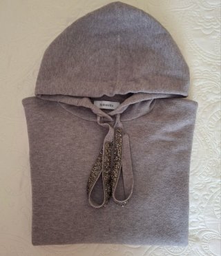 Jersey Tintoretto con  Capucha Gris Talla L