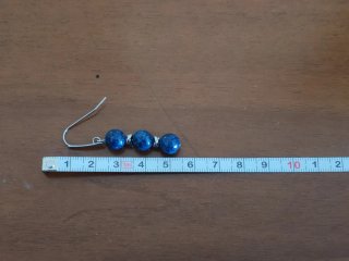 Orecchini Acciaio e Lapislazzuli