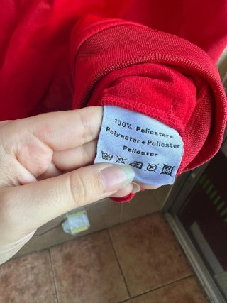 Sudadera Kappa Vintage Roja Cremallera