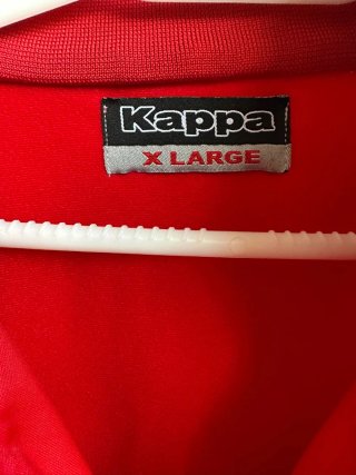Sudadera Kappa Vintage Roja Cremallera
