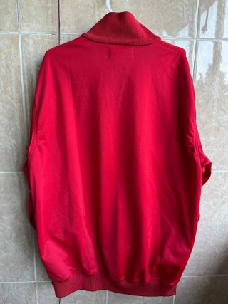 Sudadera Kappa Vintage Roja Cremallera