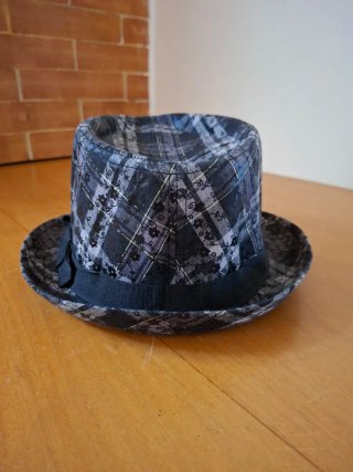 Borsalino Tartan Grigio Nero