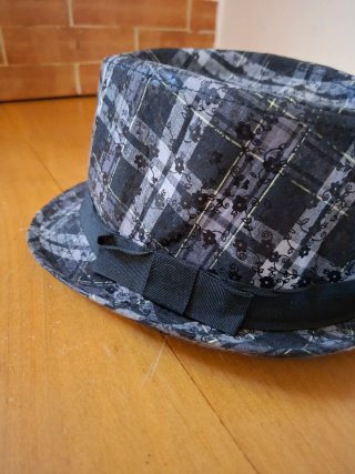 Borsalino Tartan Grigio Nero