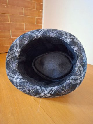 Borsalino Tartan Grigio Nero