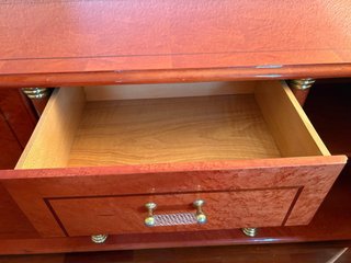 Mesitas y mueble auxiliar madera de olivo maciza