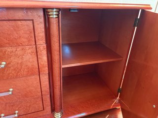 Mesitas y mueble auxiliar madera de olivo maciza