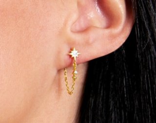 Pendientes Estrella Plata