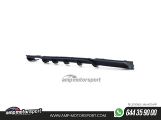 DIFUSOR TRASERO EN NEGRO MATTE PARA BMW SERIE 3 F30/F31 + COLA CROMO