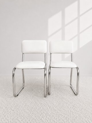 SILLAS VINTAGE CANTILEVER INVERTIDO. 70s