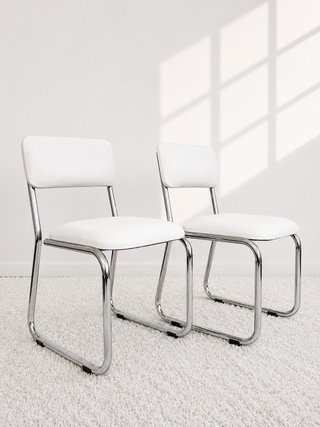 SILLAS VINTAGE CANTILEVER INVERTIDO. 70s
