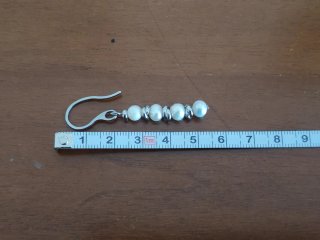 Orecchini Acciaio e Perle di Fiume