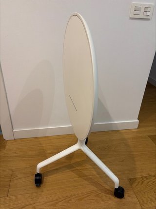Mesa plegable Sitland con ruedas 60 cm diametro