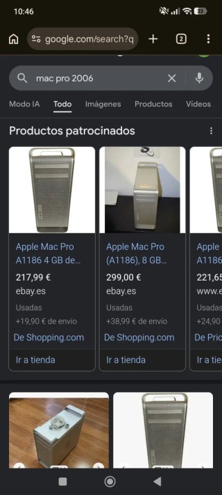 Ordenador macpro del 2006