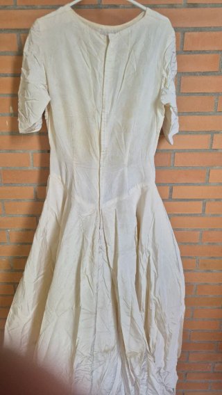 Vestido de Novia Antiguo. Hecho a mano.
