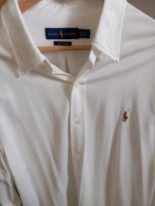 Camisa Polo Ralph Lauren Blanca Talla XL
