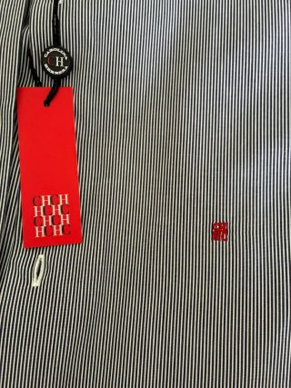 Camisa C.H. Rayas Azul y Blanca
