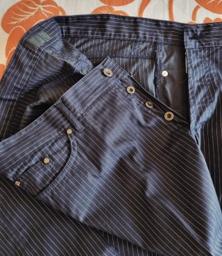 Richmond X Vintage 52 Pantalone Gessato Made Italy