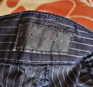 Richmond X Vintage 52 Pantalone Gessato Made Italy