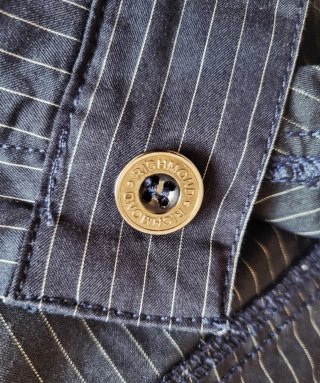 Richmond X Vintage 52 Pantalone Gessato Made Italy