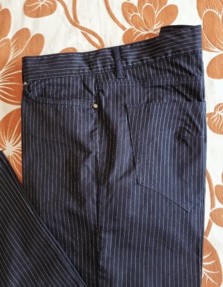 Richmond X Vintage 52 Pantalone Gessato Made Italy
