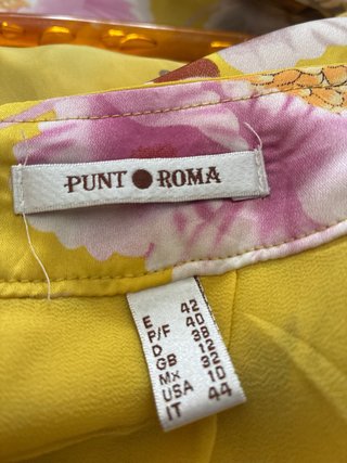 Conjunto Punto Roma Flores Amarillo