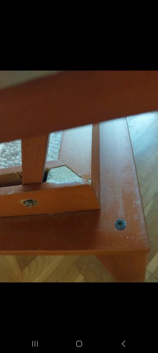 Mesa de centro de madera y cristal