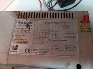 Radio Cassette Coche Mx Onda