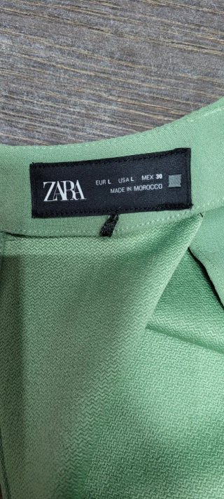 Blusa Zara Verde Talla L