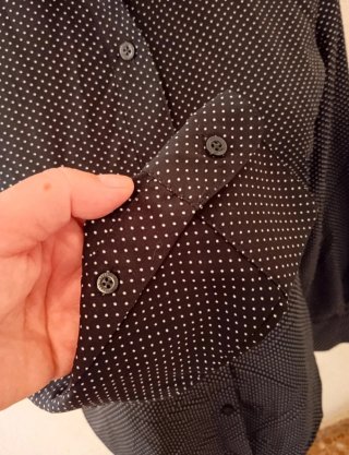 Camisa Ralph Lauren Negra Lunares