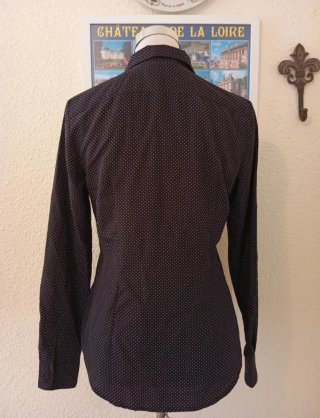 Camisa Ralph Lauren Negra Lunares