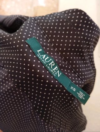Camisa Ralph Lauren Negra Lunares