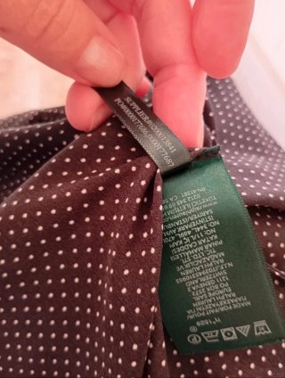 Camisa Ralph Lauren Negra Lunares