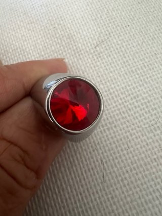 Anello Anmi Unisex Acciaio Inox Rosso Misura 9