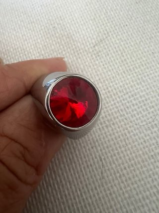 Anello Anmi Unisex Acciaio Inox Rosso Misura 9