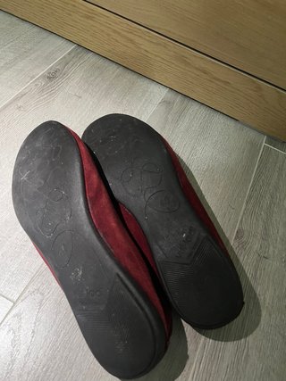 Bailarinas burdeos ante