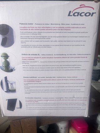 Licuadora Lacor 850W Inox Tubo XL