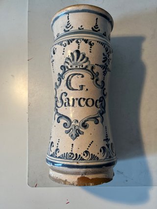 Tarro Farmacia Cerámica G. Sarcoc.