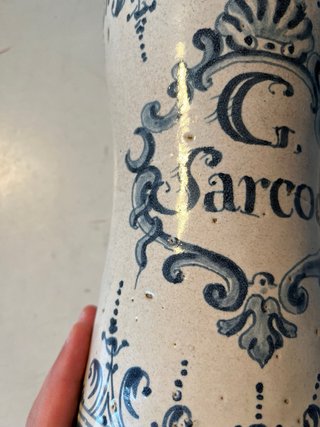 Tarro Farmacia Cerámica G. Sarcoc.