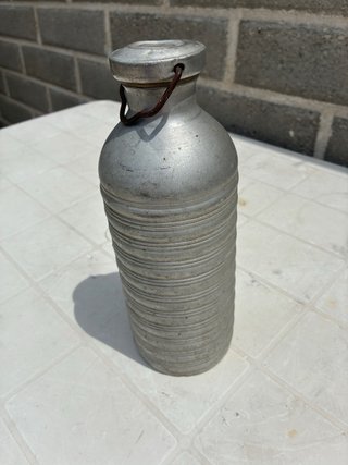 Borraccia antica in alluminio