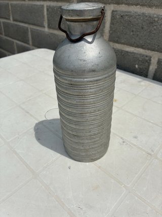 Borraccia antica in alluminio