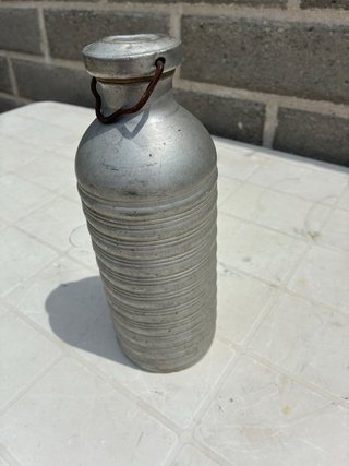 Borraccia antica in alluminio