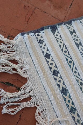 Alfombra Kilim Marroquí Cactus Lana Beige/Marrón