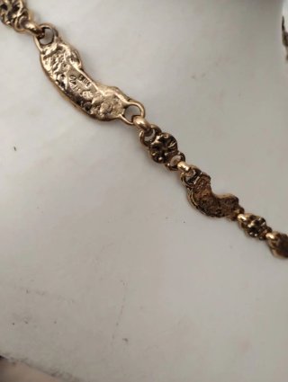 Collana vintage Gold anni '60 con pietre blu