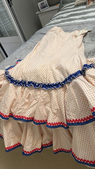 Falda flamenca lunares volantes talla S